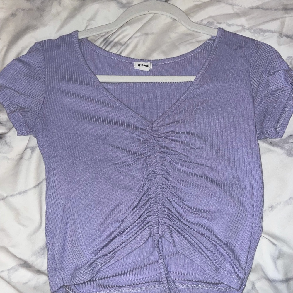 Lavender crop top in size small from Garage